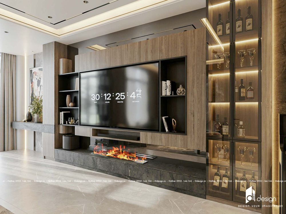 Thiết kế nội thất nhà phố 300m2 Verosa Park sang trọng