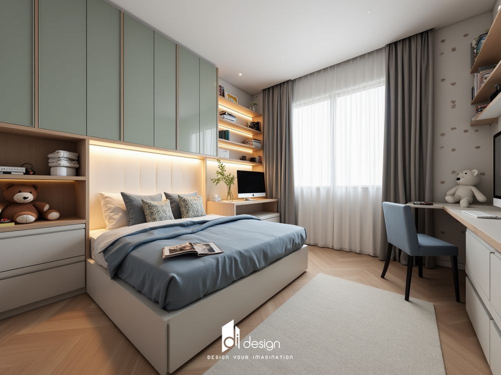 Thiết kế nội thất phòng ngủ cho bé trai đẹp