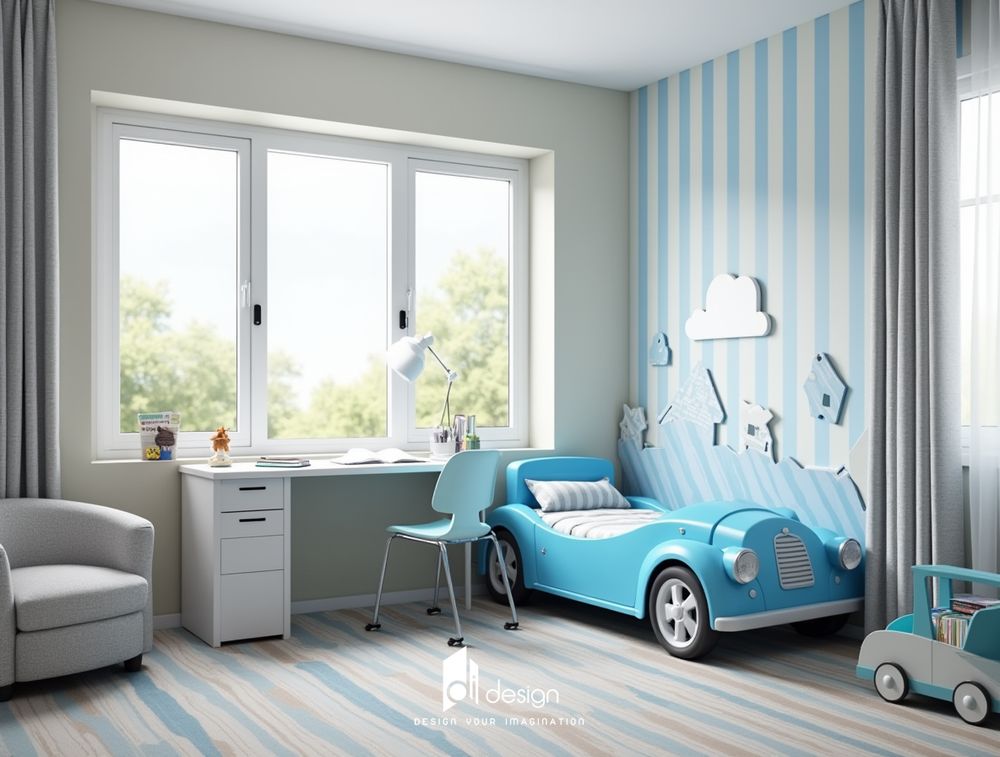Thiết kế nội thất phòng ngủ cho bé trai đẹp