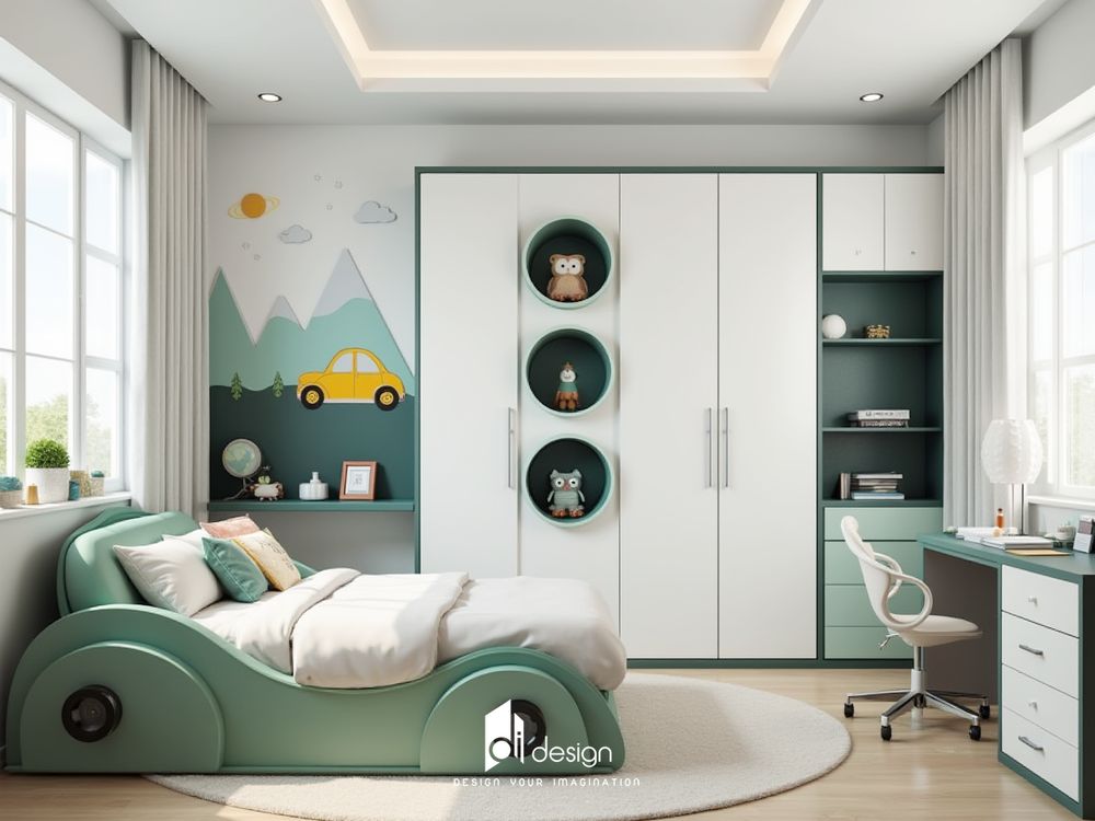 Thiết kế nội thất phòng ngủ cho bé trai đẹp