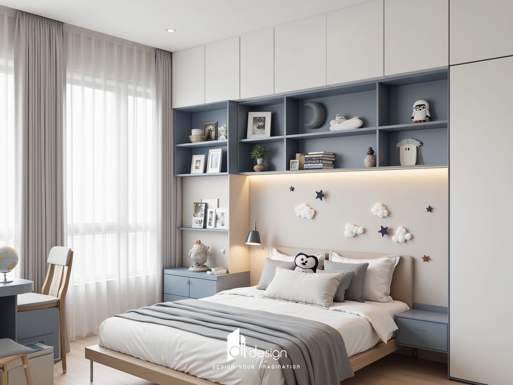 Thiết kế nội thất phòng ngủ cho bé trai đẹp