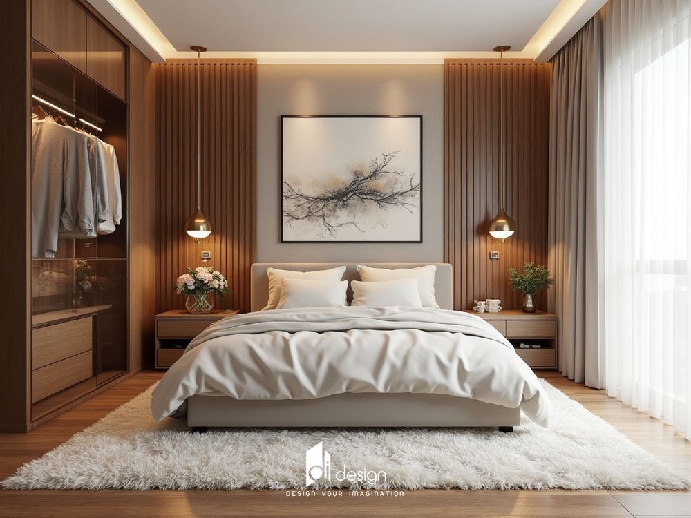 Thiết kế nội thất phòng ngủ đẹp, hiện đại xu hướng 2025 Thiết kế nội thất phòng ngủ đẹp, hiện đại xu hướng 2025