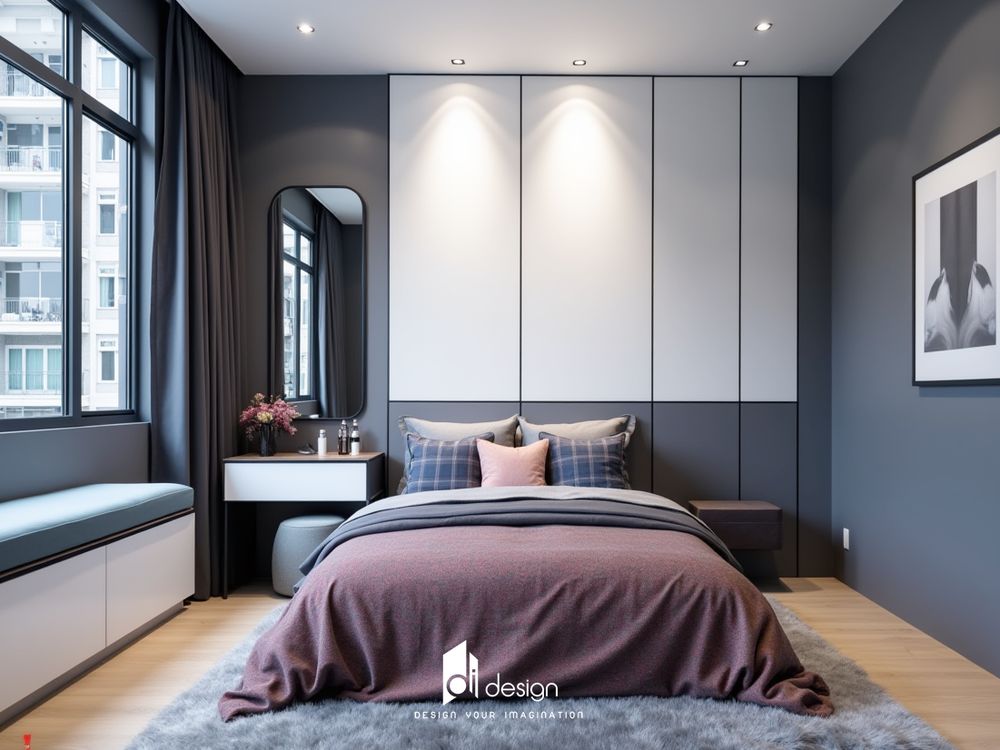 Thiết Kế Nội Thất Phòng Ngủ Hiện Đại Căn Hộ Celesta Rise Thiết Kế Nội Thất Phòng Ngủ Hiện Đại Căn Hộ Celesta Rise