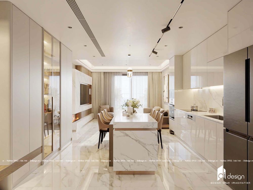 Thiết kế nội thất căn hộ 100m2 Saigon South Residences đẹp sang trọng Thiết kế nội thất căn hộ 100m2 Saigon South Residences đẹp sang trọng