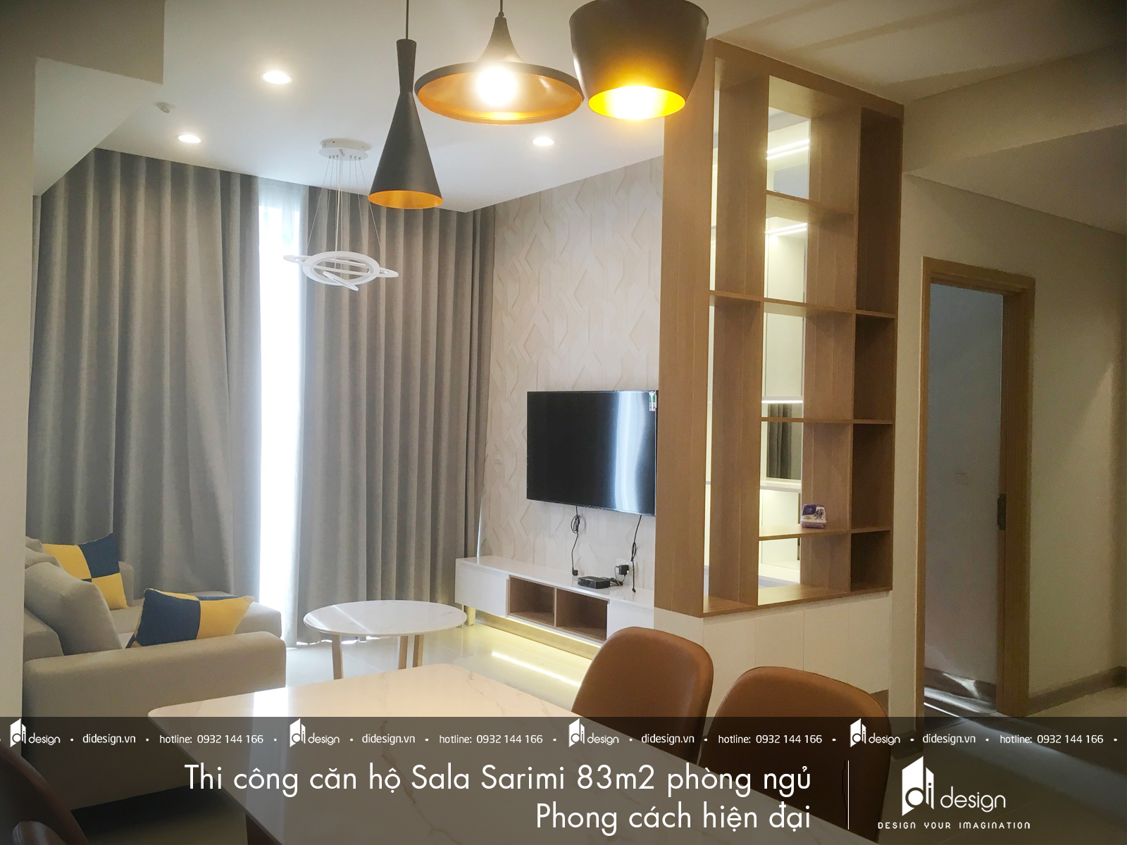 Thi công nội thất căn hộ Sala Sarimi 83m2