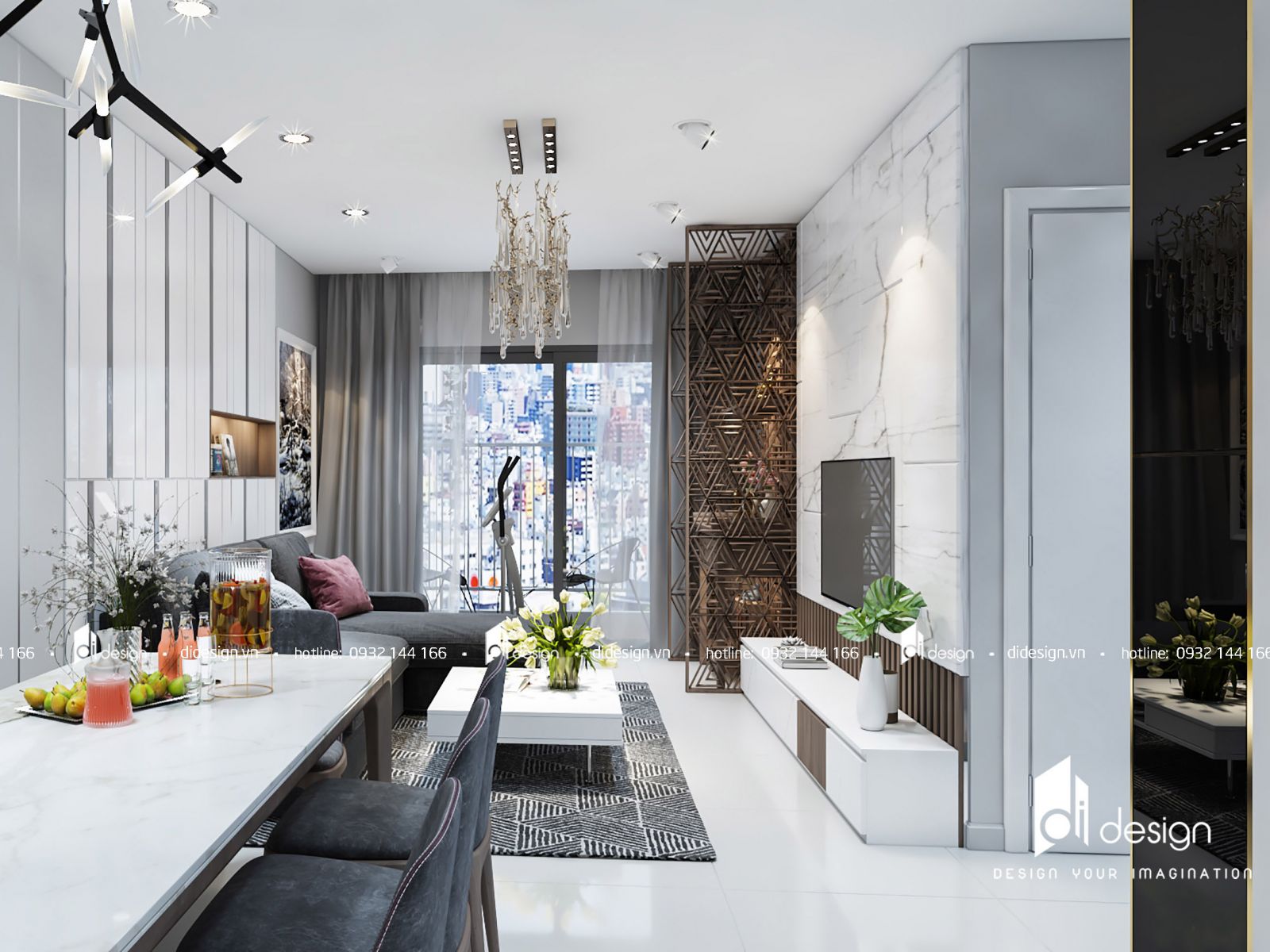 Thiết kế nội thất căn hộ Hà Đô Centrosa Đẹp